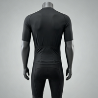 Maillot de cyclisme personnalisé respirant et léger grande taille, ensemble deux pièces avec coussinet intégré anti-frottement et coutures extensibles dans quatre directions
