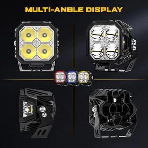 Módulos LED RGB Multifunción de 3 Pulgadas 270 °   Tecnología Side Shooter Sin Oscuridad, 2 Lados para Parachoques de Pilar A de UTV ATV - Product Image 2