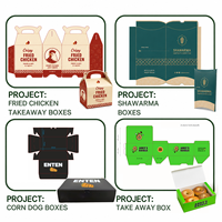 Boîte d'emballage en carton personnalisée avec logo imprimé, pour restaurant, emballage en vrac pour tarte, emballage alimentaire de qualité supérieure, emballage pour galettes de bœuf, boîte à emporter