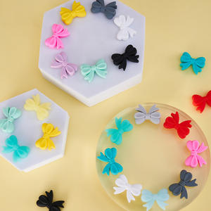 2024 vente chaude Bowknot forme perle à mâcher bricolage sucette chaînes accessoires sans BPA bébé Silicone perles focales - Product Image 3