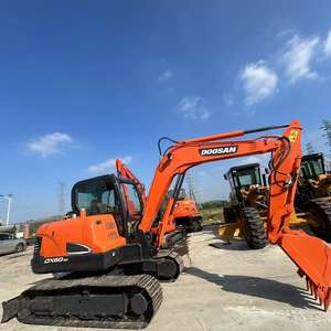 Doosan-Miniexcavadora hidráulica de orugas, excavadora original usada de 6 toneladas, a buen precio, bomba barata y componentes de núcleo de motor DX225 - Product Image 6