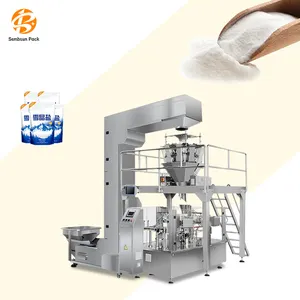 Rotary Stand Up Zipper Bag High Accuracy Automatic Weighing Onion Packing Sausage Doypack Packaging Machine