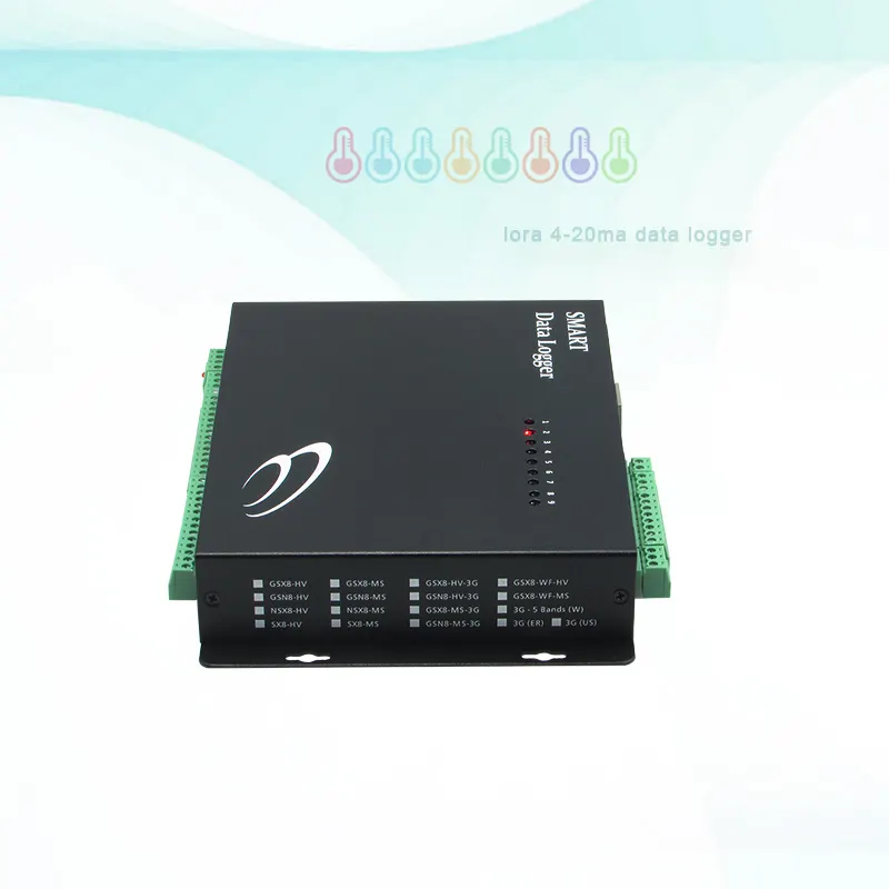 Wireless Wireless Multipoint Temp Lora 4 20ma Data Logger Cho Gió, Nắng Và Mưa Với Báo Động Thông Minh