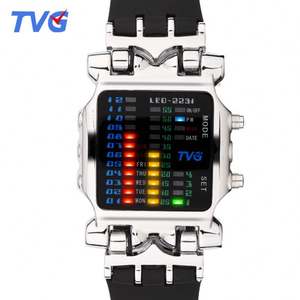 <span class=keywords><strong>Tvg</strong></span> 2231 relógio de pulso masculino, relógio de pulso digital led novo 2019 colorido e fresco, luminoso, à prova d'água, pronto para enviar, relógio casual - Product Image 3