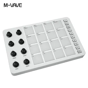 MIDI Pad Controller With 16 Thick Fat MPC Pads for Triggering Drums Backlit Drum Pad