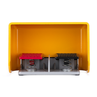 XURUI XF-89 16A Interrupteur à pédale électrique en aluminium Double pédale Interrupteur IP65 Certifié TUV CE Action lente