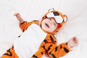 Disfraz de tigre para niños y niños pequeños, disfraz de dinosaurio de Tigre, disfraz de Animal, mono con capucha - Product Image 3