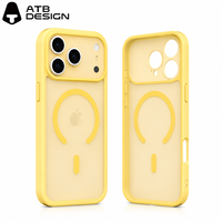 Coque magnétique translucide antichoc pour iPhone 18 Pro Max, protection intégrale de l'appareil photo, effet peau, couleurs personnalisées ATB NEW Colors.