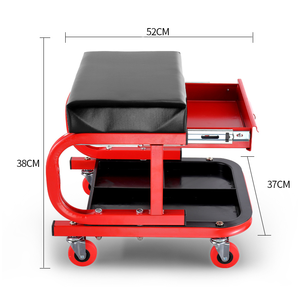 Hoch leistungs mechaniker Werkstatt Roller Car Creeper Sitz hocker Stuhl mit einer Schublade für Aufbewahrung werkzeugs ätze - Product Image 1