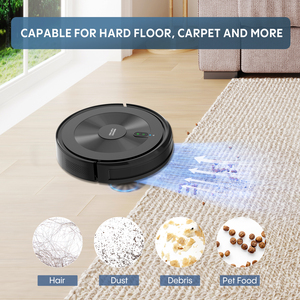 Bagotte Intelligent Robotic Floor Smart Cleaning Robot Vacuum Cleaner <b>Mop</b> Battery-Powered for Household Hotel Garage Use Robot V - Product Image 6