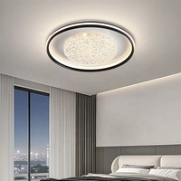Lámpara de Techo de Lujo de Alta Gama con Diseño Creativo de Patrón de Grietas de Hielo, Protección Ocular, Hierro Forjado, Acrílico, Luz de Espectro Completo de Tres Colores