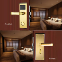 Cerradura Inteligente RFID Moderna y Duradera de Acero Inoxidable para Puerta de Madera de Hotel, con Almacenamiento en la Nube de Software, Cerradura Electrónica Interior de Metal T57