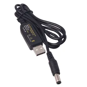 5V USB Step Up Cable Cord 6v9v12v15v volt booster cable 5v step up to 12v 500ma 800ma power adapter cable for Router Modem BPR