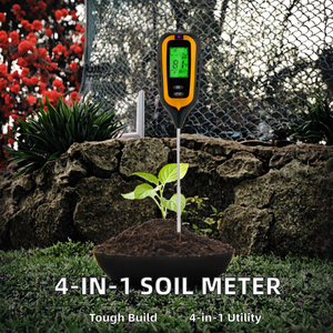Jindong <strong>Soil</strong> Surveying Instrument 4-in-1 Sunlight Temperature &amp; <strong>Soil</strong> Moisture PH <strong>Meter</strong> (Plastic Model SPH007) For Agriculture - Product Image 2