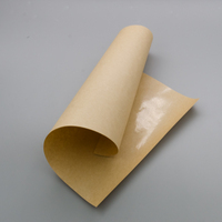 Feuilles de papier revêtu PE brun, 300 pièces, 85gsm, qualité alimentaire, huile de Contact, hydrofuge, matériaux Kraft