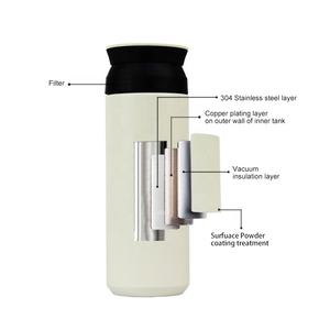 Thermos de voyage écologiques portables en acier inoxydable de 350 ml/500 ml, gobelets à café avec infuseur à thé inclus - Product Image 4