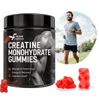 Gummies de créatine monohydrate en gros, formule et saveur personnalisées, fabrication OEM sous marque privée