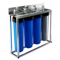 Système de purification d'eau sans sel JumboBB à quatre étages pour toute la maison avec filtration totale pour l'industrie/commercial