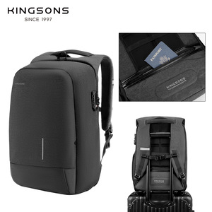 Jin Shengsi Minimalist Full-Open Laptop <b>Backpack</b> 20-35L <b>Lightweight</b> Business Travel With Usb Water-repellent Solid Color - Product Image 3