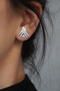 Pendientes de Oro Puro de 18k Xinfly con Diamantes Naturales de 0.68ct en Forma de Baguette, Redondos y en Forma de V - Product Image 5