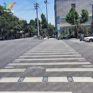 Intelligent Zebra Crossing luminoso pavimento piastrella luce <span class=keywords><strong>Stop</strong></span> attesa luce Crosswalk avvertimento a terra IP68 semaforo incorporato - Product Image 4