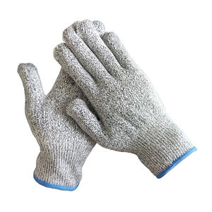 Guantes de punto de algodón de hilo de algodón polivinílico Guantes DE SEGURIDAD DE TRABAJO blancos/blanqueados - Product Image 5