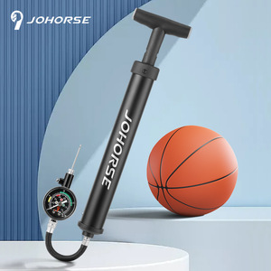 Bomba de aire portátil Johorse con manómetro para fútbol, baloncesto, voleibol, bomba metálica portátil CB-10031 - Product Image 5