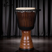 High Quality African Drum Set with Chrome Stand, Professional Percussion Instrument for Latin, Salsa, Jazz Music