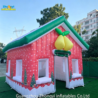 Grotte gonflable de Noël du Père Noël / Maison gonflable de Noël / Tente gonflable de Noël pour la décoration d'événements