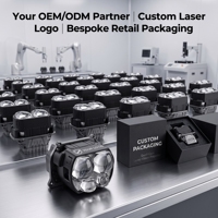 Projecteur LED laser 3,0 pouces à 4 lentilles, lentille de projecteur quad-core bi-LED, phare de raccordement bi-LED à faisceau haut et bas, vente en gros