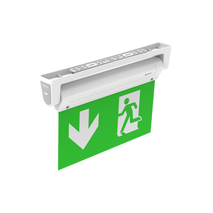 Señal de ruta de Escape DE EMERGENCIA LED para interiores de alta calidad, accesorios SMD montados en superficie de ajuste rápido, señal de salida fluorescente - Product Image 3