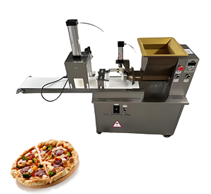 Máquina de prensa de masa de Pizza Manual de acero inoxidable avanzada Prensa de masa de Pizza y máquina de horno Máquina de prensa de masa de Pizza - Product Image 1
