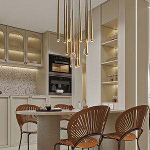 Lampe d'éclairage minimaliste, lampe de salle à manger, projecteur moderne, lustre de plafond long pour la maison, lustre linéaire Aquitaine - Product Image 6