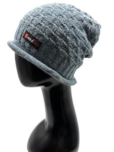Gorro de punto de estilo informal de alta calidad 49% acrílico 38% nailon 13% parche de cuero de poliéster y estampado de silicona - Product Image 2