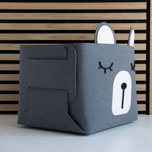 OEM DESIGN Animal Cute Cube Animaux Pliable Rangement de jouets en feutre pour enfants - Product Image 4