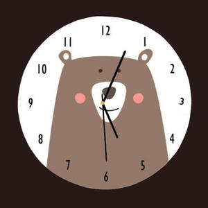 Horloge murale motif coccinelle en bois, pour chambre d'enfant, <span class=keywords><strong>cadeau</strong></span> pour fille - Product Image 4