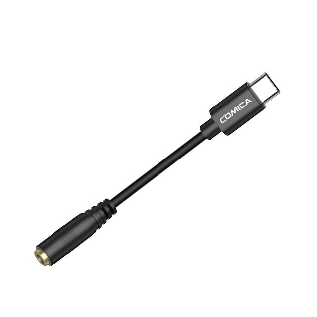 Comica CVM-SPX-UC 3.5mm TRRS-USB C Audio Cable Adapter for Microphone with 3.5mm