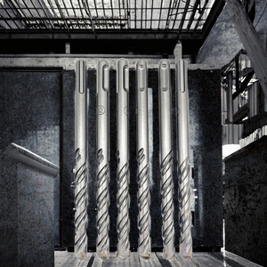 Foret à percussion de qualité supérieure à quatre coupes, tête entièrement en carbure, SDS PLUS, garantie 3 ans, application murale, pierre, brique, béton - Product Image 3
