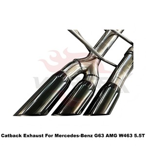 Sistema de escape Catback con válvula electrónica de acero inoxidable Vortex para Mercedes-Benz G63 AMG W463 5.5T Performance - Product Image 4