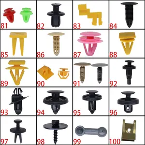 Venta caliente Clips Panel de puerta de coche hebilla Clip Interior sujetadores de plástico 100 PCS/BAG