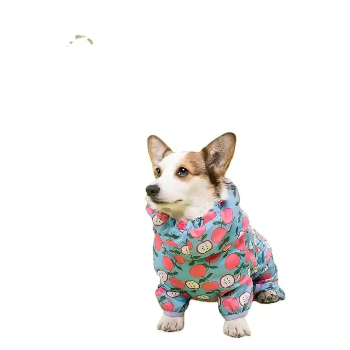 High Quality Luxury Waterproof Cute Outdoor Dog Windproof Jacket Dog Clothes Pet Raincoat