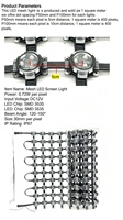 Écran LED transparent suspendu P5 P10, écran souple en maille LED, lumières ponctuelles avec IP65 et CRI95 pour la publicité extérieure