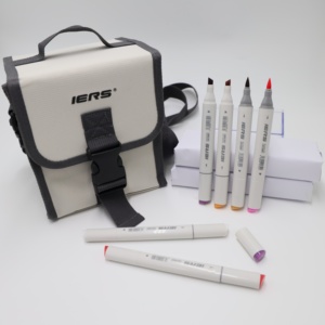Set <span class=keywords><strong>di</strong></span> <span class=keywords><strong>Pennarelli</strong></span> <span class=keywords><strong>a</strong></span> Doppia Punta Personalizzati IERS, 300 Colori e 48 Colori, <span class=keywords><strong>Pennarelli</strong></span> <span class=keywords><strong>a</strong></span> <span class=keywords><strong>Base</strong></span> Alcolica per Disegno Artistico - Product Image 3