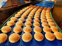 Machine automatique industrielle de formage de pâte à pain burger, moteur en acier inoxydable 304 de qualité alimentaire, laminoir à pâte pour la fabrication de pains à hamburger