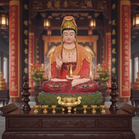 Statue de Bouddha en résine peinte sur mesure, sculpture peinte à la main, imperméable, pour temple, culte domestique, décoration Feng Shui, ange, dessin animé