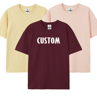 T-Shirt en Coton pour Hommes en Gros Personnalisable Impression Numérique Broderie Fournisseurs T-Shirt Uni Unisexe à Col Rond avec Logo