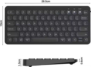 Nuevo Teclado Inalámbrico Ultrafino de Membrana de 78 Teclas para Oficina con Interfaz USB, Retroiluminación LED, Panel Táctil y Diseño Impermeable Tk-g01 - Product Image 5