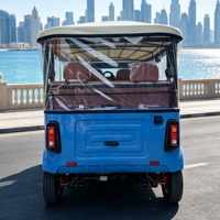 7500W 6인승 전기 승객용 툭툭 EEC 인증 저속 72V250Ah 리튬 배터리 삼륜 인력거 EV 관광버스
