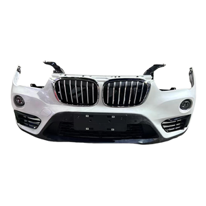 Adecuado para 16-19 <span class=keywords><strong>BMW</strong></span> <span class=keywords><strong>X1</strong></span> F48 montaje de parachoques delantero rejilla radiador ventilador entrada campana luces antiniebla - Product Image 3
