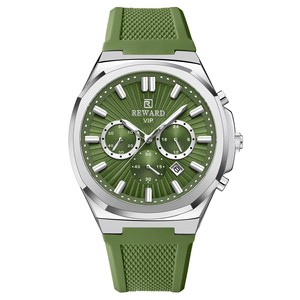 Montre sport pour homme REWARD 832256M, quartz, aiguilles lumineuses, verre cristal, boîtier en acier inoxydable, chronographe multifonction - Product Image 2